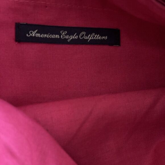 American Eagle Outfitters Brown Leather Suede Wristlet Boho Fall Western Purse - Picture 9 of 10